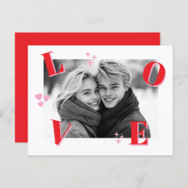 Cartão Postal Fotos personalizadas do Dia de os namorados Vintag