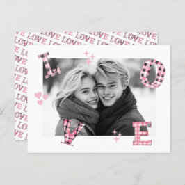 Cartão Postal Fotos personalizadas do Dia de os namorados Vintag