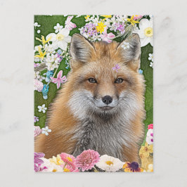 Cartão Postal Fox do conto no Campo das Flores