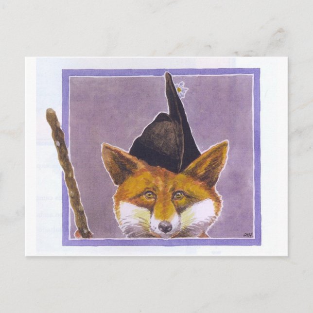 Cartão Postal Fox Postcard Asturian Fox Asturias Espanha (Frente)