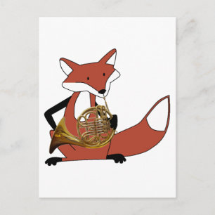 Cartão Postal Fox tocando o Corno Francês