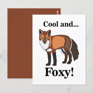 Cartão Postal Fox Wild Animal Foxy