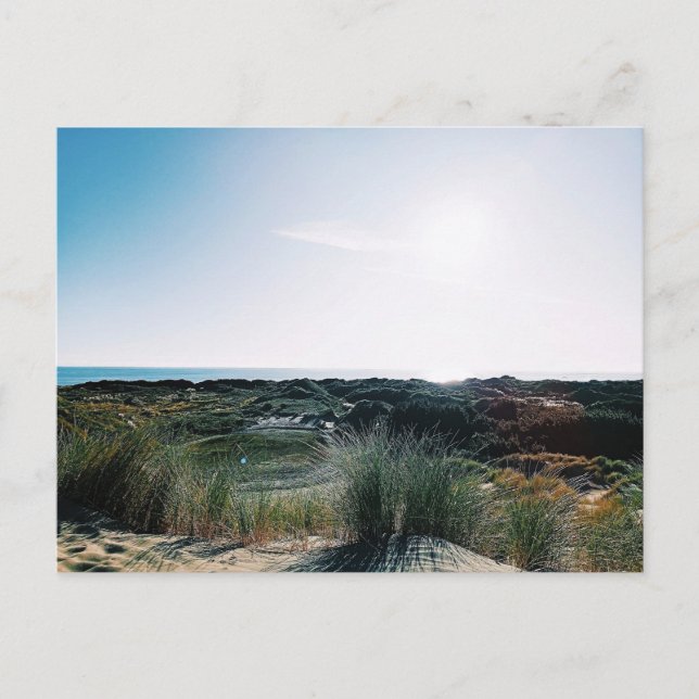 Cartão Postal Foxton Beach Dunes (Frente)