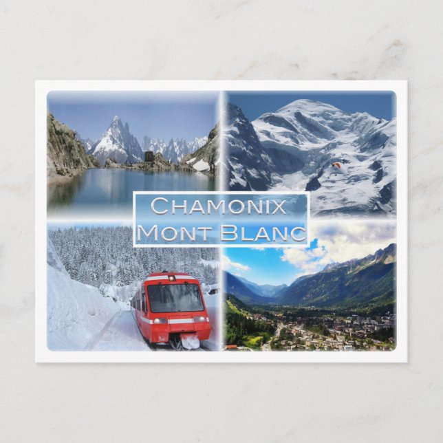 Cartão Postal FR Chamonix - Mont Blanc - Lac Blanc des Aiguilles (Frente)