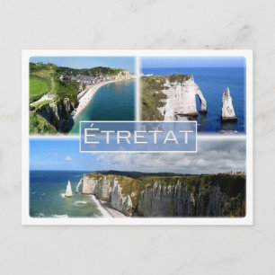 Cartão Postal FR França - Normandia - Etretat - Fios -