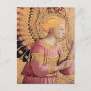 Cartão Postal Fra Angelico - Archangel Gabriel Annunciate