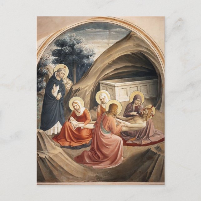 Cartão Postal Fra Angelico - Lamentação sobre o Cristo (Frente)