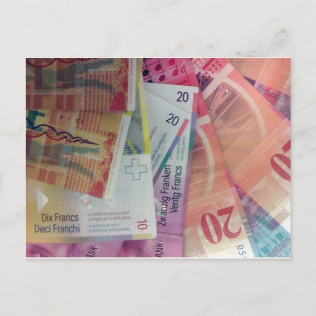 Cartão Postal Frações suíças (Frente)