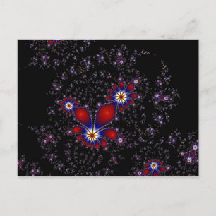 Cartão Postal Fractal Burst