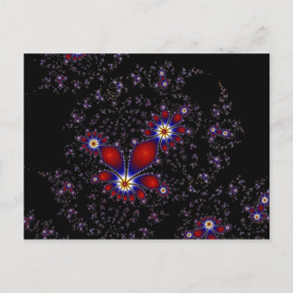 Cartão Postal Fractal Burst