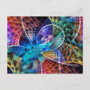 Cartão Postal Fractal de apófise abstrato X