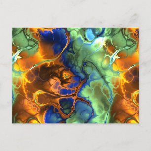 cartão postal fractal espacial