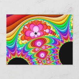 Cartão Postal Fractal Groovy Trip