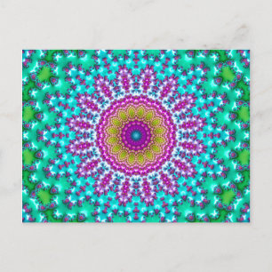 Cartão Postal Fractal Mandala 3