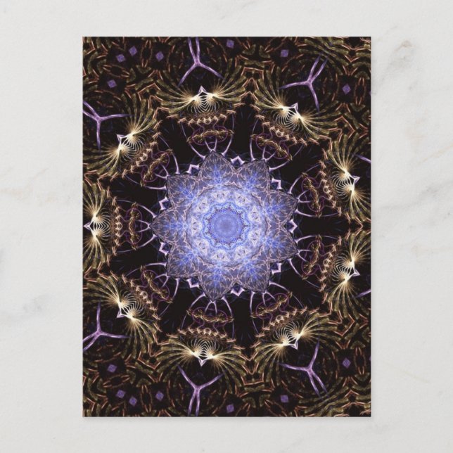 Cartão Postal Fractal Mandala #65 (Frente)