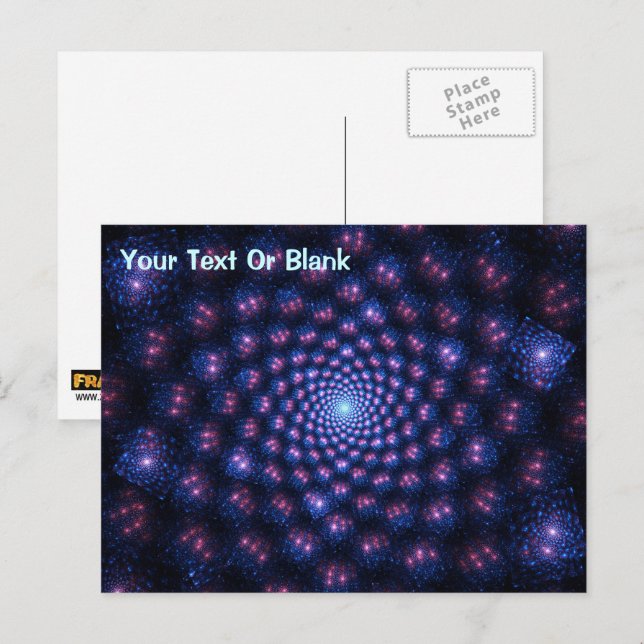 Cartão Postal Fractal Multiverso (Frente/Verso)