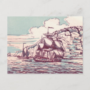 Cartão Postal Fragata Britânica 1843