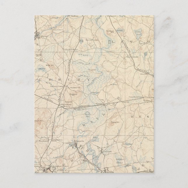 Cartão Postal Framingham, Massachusetts (Frente)