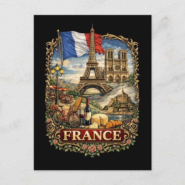 Cartão Postal França (Frente)