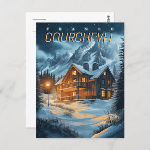 Cartão Postal França: Aventura Alpina - Courchevel Ski