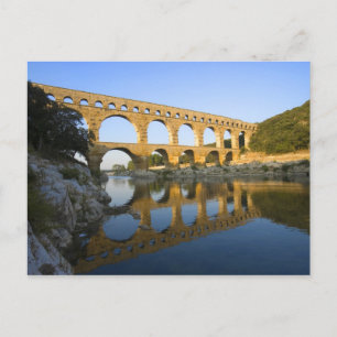 Cartão Postal França, Avignon. O aqueduto Pont du Gard Roman