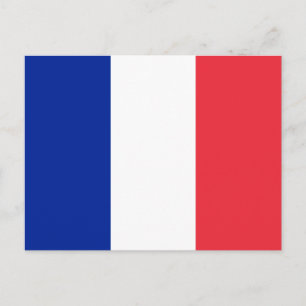 Cartão Postal França - Bandeira Nacional Francesa
