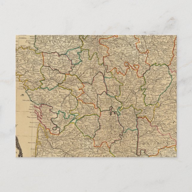 Cartão Postal França, governos (Frente)