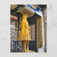 França, Jura, Arbois; Estátua de um viticultora