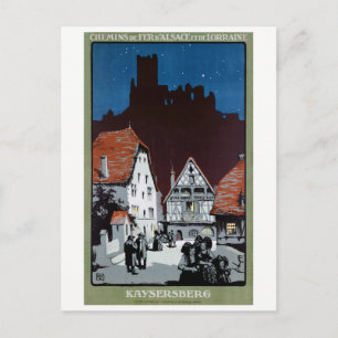 Cartão Postal França Kaysersberg Restaurou a Poster da Viagens v