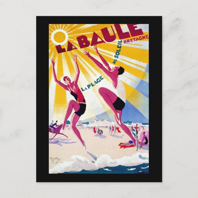 Cartão Postal França La Baule (Frente)