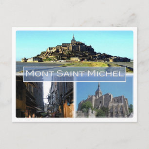 Cartão Postal França - Normandia - Santo Mont Michel -