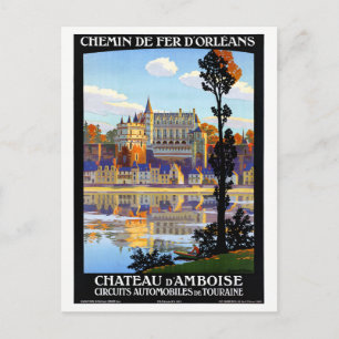 Cartão Postal França Orleans Restaurado Poster Viagens vintage