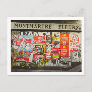 Cartão Postal França Paris Cityscape Montmartre