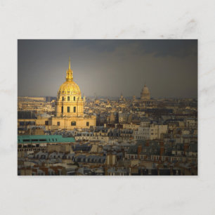 Cartão Postal França, Paris. Les Invalides visto a partir da