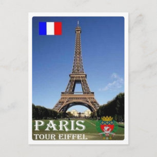 Cartão Postal França - Paris - Tour Eiffel -