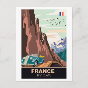 Cartão Postal França por Carro