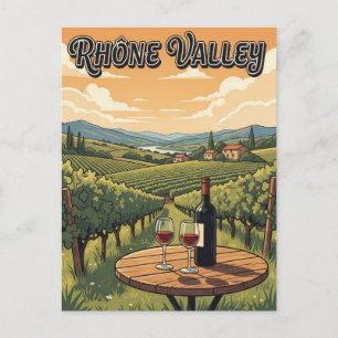 Cartão Postal França Rhone Valley Viagem