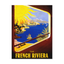 França Viagens vintage de Poster restaurada