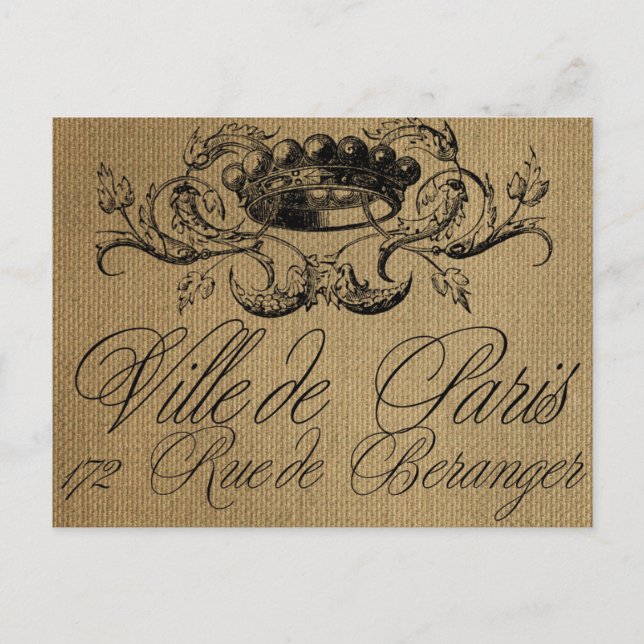 Cartão postal francês (Frente)