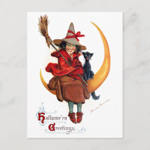 Cartão Postal Frances Brundage: Bruxa na Lua Doente
