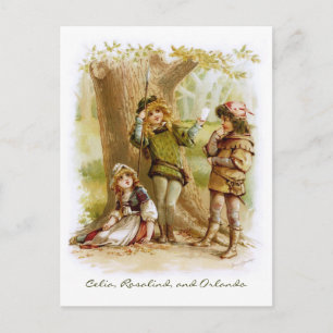 Cartão Postal Frances Brundage: Celia, Rosalind e Orlando