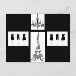 Cartão postal francês da cidade de Paris Eiffel To