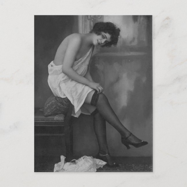 Cartão postal francês Risque (Frente)