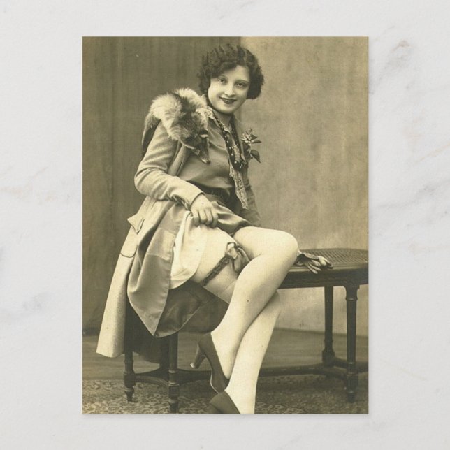 Cartão postal francês Risque (Frente)