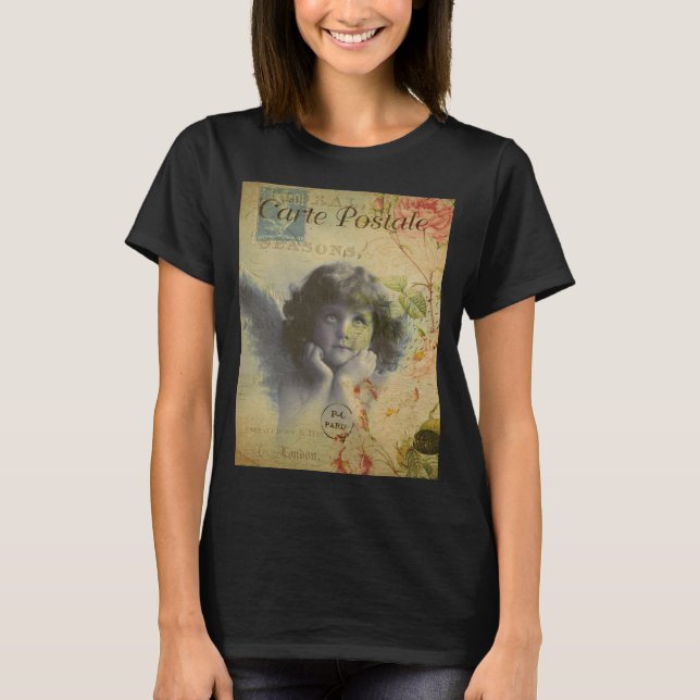 Cartão-postal francês T-Shirt (Frente)