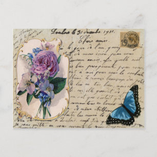 Cartão postal francês Vintage