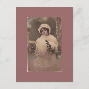 Cartão postal francês Vintage