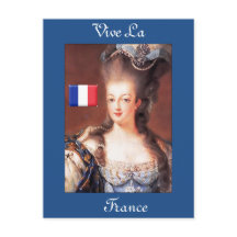Cartão postal francês Vive La France Marie Antoine
