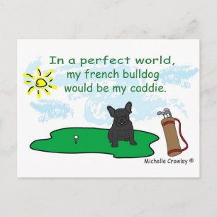 Cartão Postal FrancêsBulldogBlk