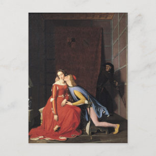 Cartão Postal Francesca da Rimini e Paolo Malatesta, 1819